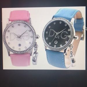 Dolce & Gabbana Gloria Diamanté dark pink watch